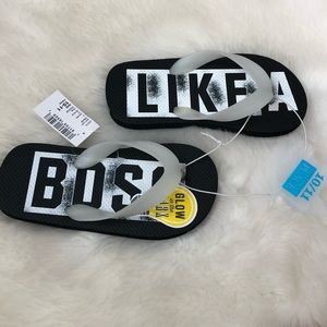 Glow in the dark flip flops